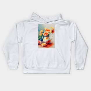 Watercolor teapot Kids Hoodie